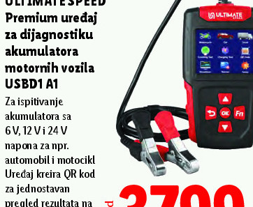Premium uređaj za dijagnostiku akumulatora motornih vozila USBD1 AT