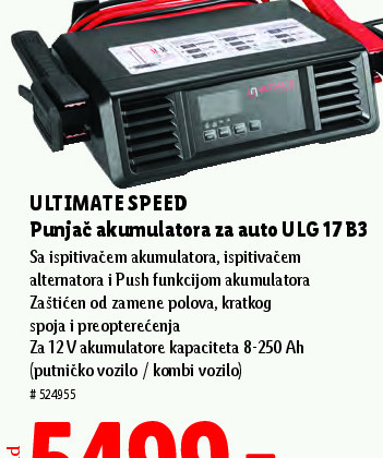 Punjač akumulatora za auto ULG 17 B3