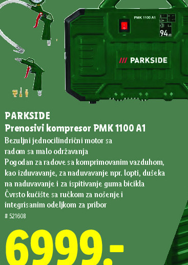 Prenosivi kompresor PMK 1100 A1