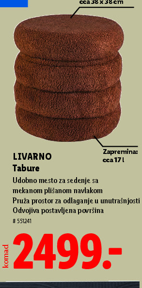 LIVARNO Tabure