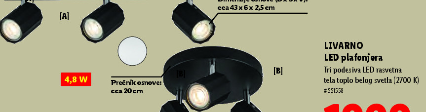 LED plafonjera
