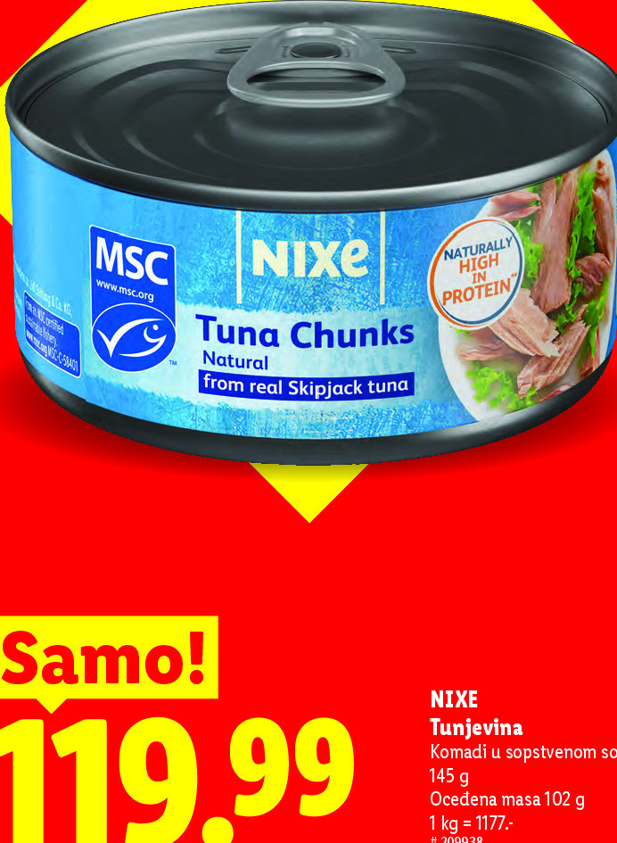 Tunjevina Komadi u sopstvenom soku
