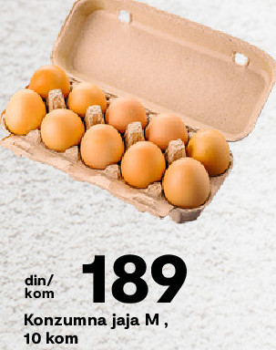 Konzumna jaja M, 10 kom