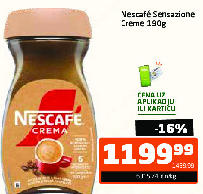 Nescafé Sensazione Creme 190g