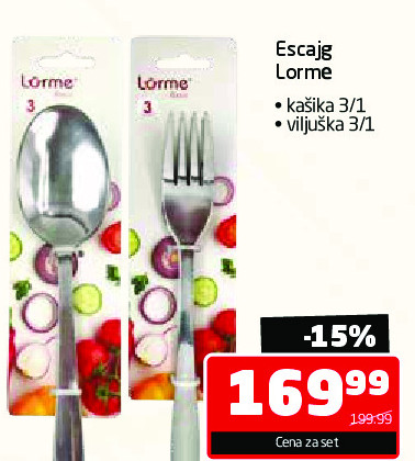 Kašika 3/1, Viljuška 3/1
