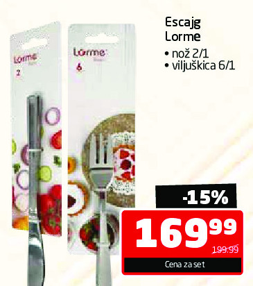 Nož 2/1, Viljuška 6/1