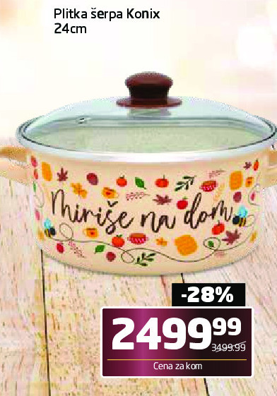 Plitka šerpa Konix 24cm