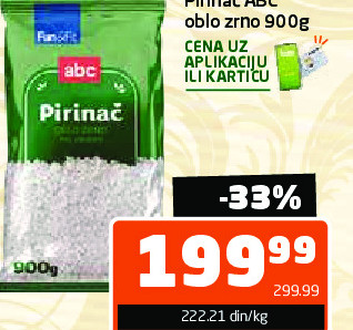 Pirinač ABC oblo žiro 900g
