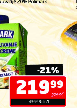 Krem za kuvanje 20% Polimark 500ml