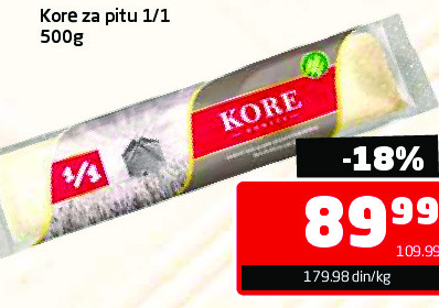 Kore za pitu 1/1 500g