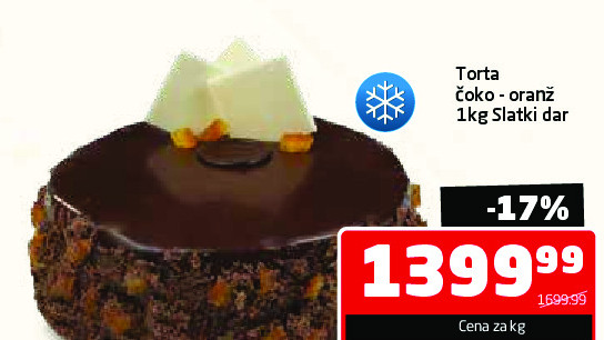 Torta čoko - oranž 1kg Slatki dar
