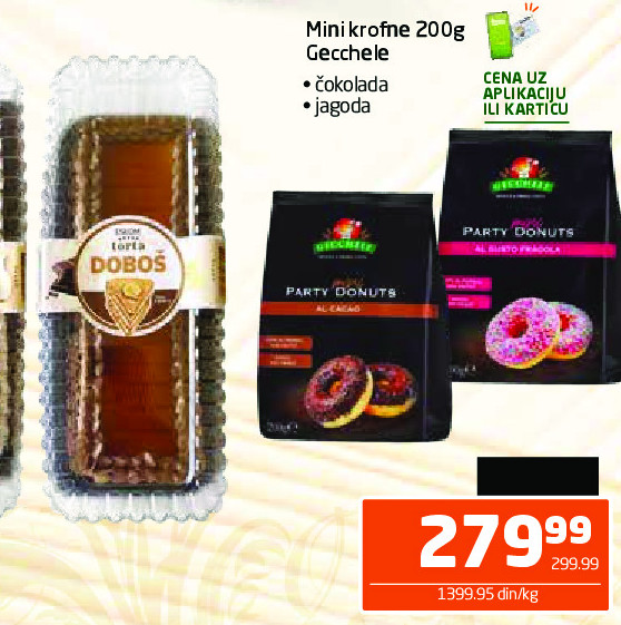 Mini krofne 200g Gechele