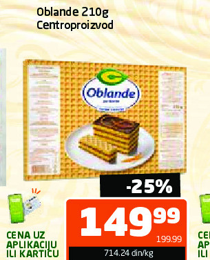 Oblande 210g Centroproizvod