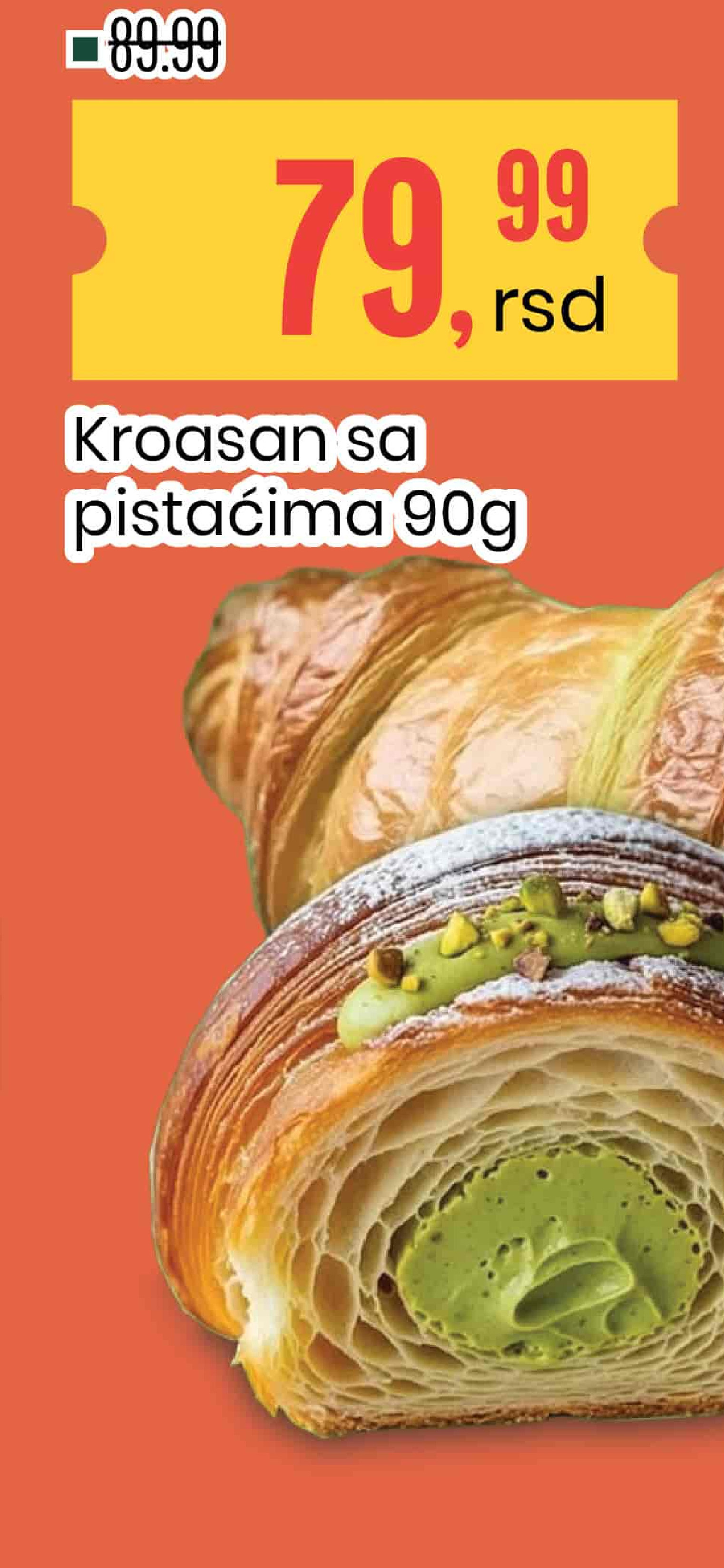 Kroasan sa pilitaćima 90g