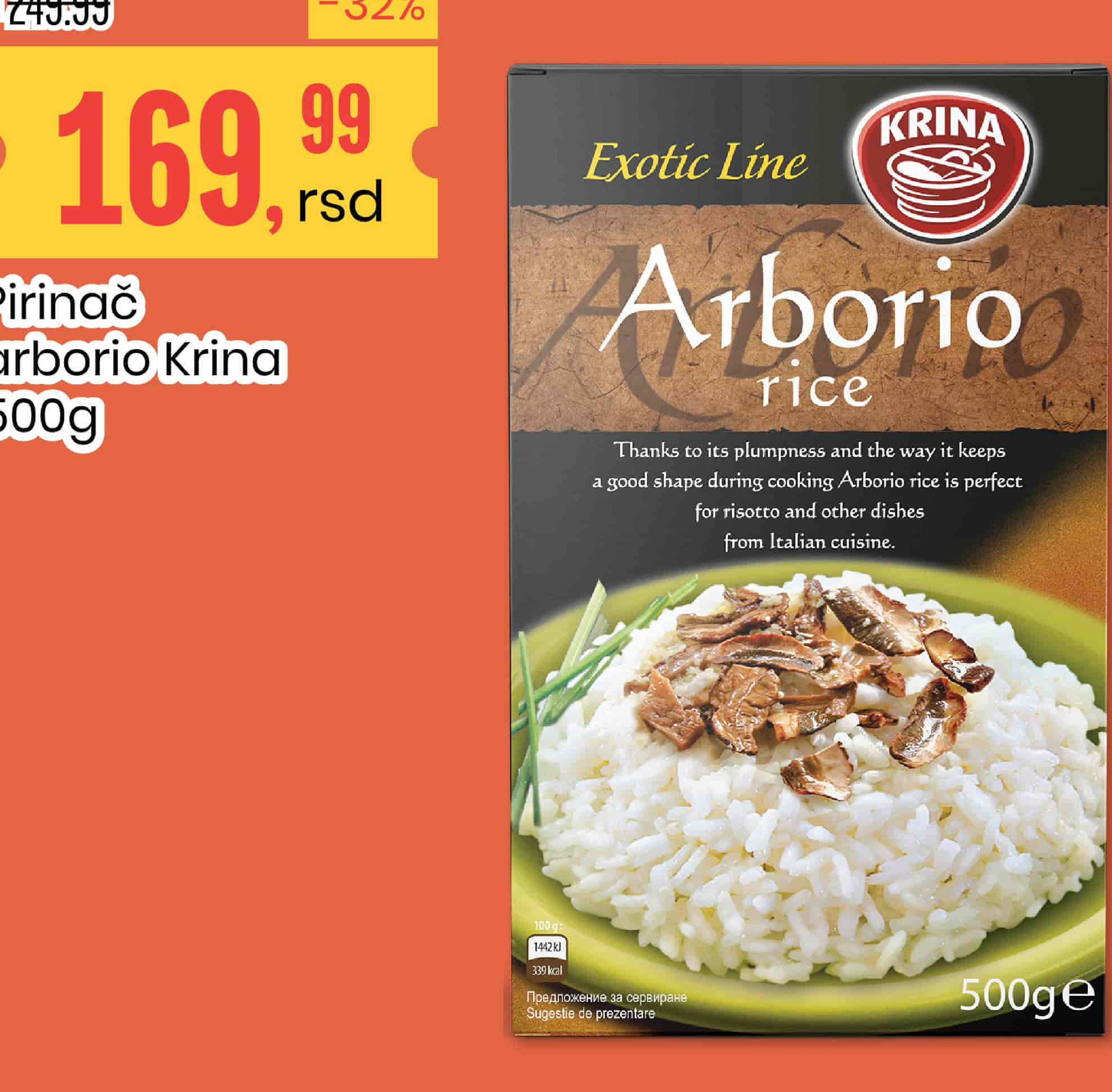 Pirinač arborio Krina 500g
