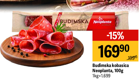 Budimska kobasica Neoplanta, 100g