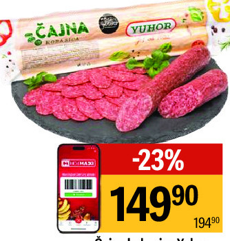 Čajna kobasica Yuhor, 100g