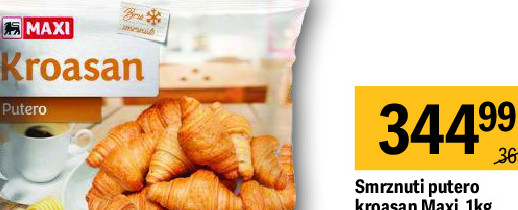 Smrznuti putero kroasan Maxi, 1kg