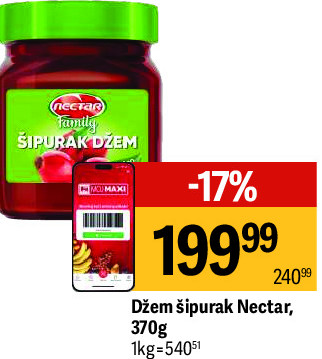 Džem šipurak Nectar, 370g