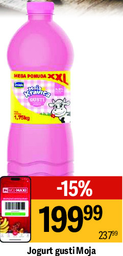 Jogurt gusti Moja Kravica, 1,75kg