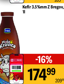 Cokoladne mleko 1% móm Moja Kravica, 1l