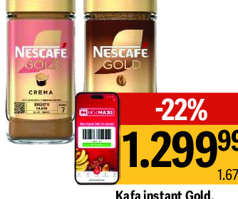Kafa Instant Gold, Crema Nescafe, 190g