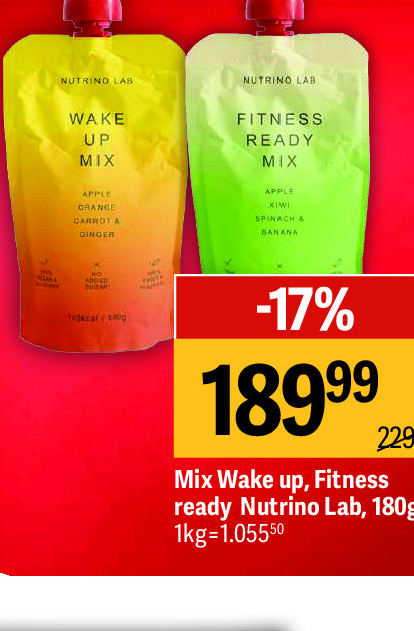 Mix Wake up, Fitness ready Nutrino Lab