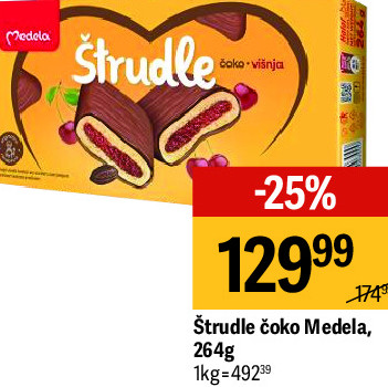 Štrundle čoko Medela, 264g