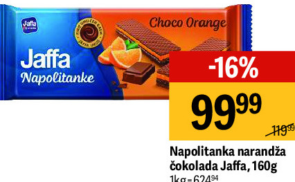 Napolitanka narandža čokolada Jaffa, 160g