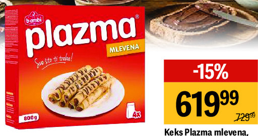 Keks Plazma mlevena