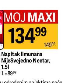 Napitak limunana Nje-Svejedno Nectar, 1,5l