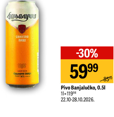 Pivo Banjalučko, 0,5l