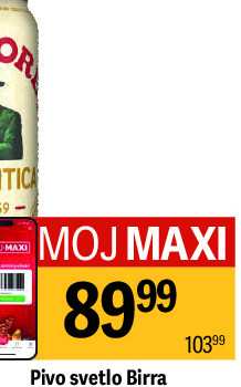 Pivo svetlo Birra Moretti, 0.5l