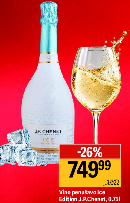 Vino penušavo Ice Edition J.P. Chenet, 0,75l