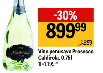 Vino penušavo Prosecco Caldiroa, 0,75l