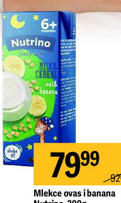 Mlekas obas i banana Nutrino, 200g