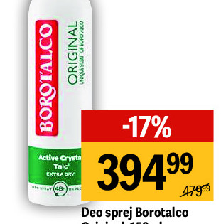 Deo sprej Borotalco Original, 150ml