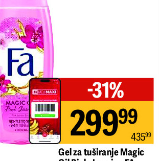 Gel za tuširanje Magic Oil Pink Jasmine FA, 200ml
