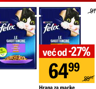 Hrana za macke jagnjetina, piletina Felix, 85g