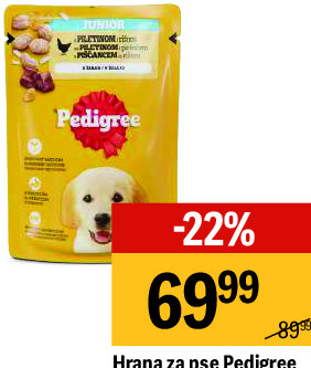 Hrana za pse Pedigree Junior, 100g