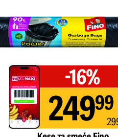 Kese za smeće Fino Power, 90l, 10/1