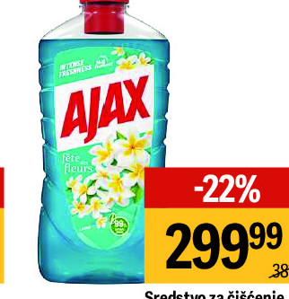 Sredstvo za čišćenje Floral lagoon Flowers Ajax, 1l