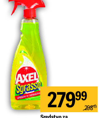 Sredstvo za odmašćivanje Axel Sgrasso, 750ml