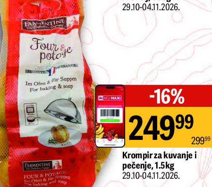Krompir za kuvanje i pečenje, 1,5kg