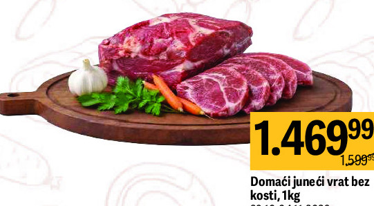 Domaći juneći vrat bez kosti, 1kg