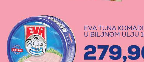 EVA TUNA KOMADI U ULJU 160G