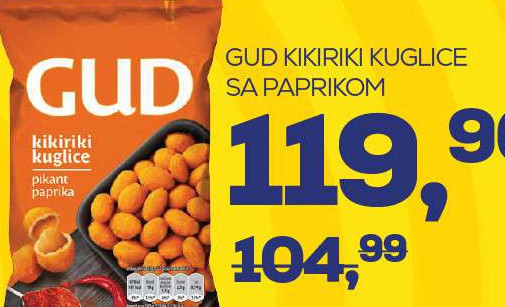GUD KIKIRIKI KUGLICE SA PAPRIKOM