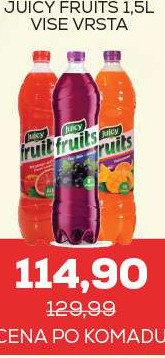 JUICY FRUITS 1.5L VIŠE VRSTA