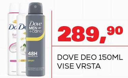 DOVE DEO 150ML VISE VRSTA