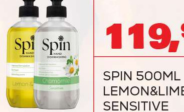 SPIN 500ML LEMON&LIME/SENSITIVE